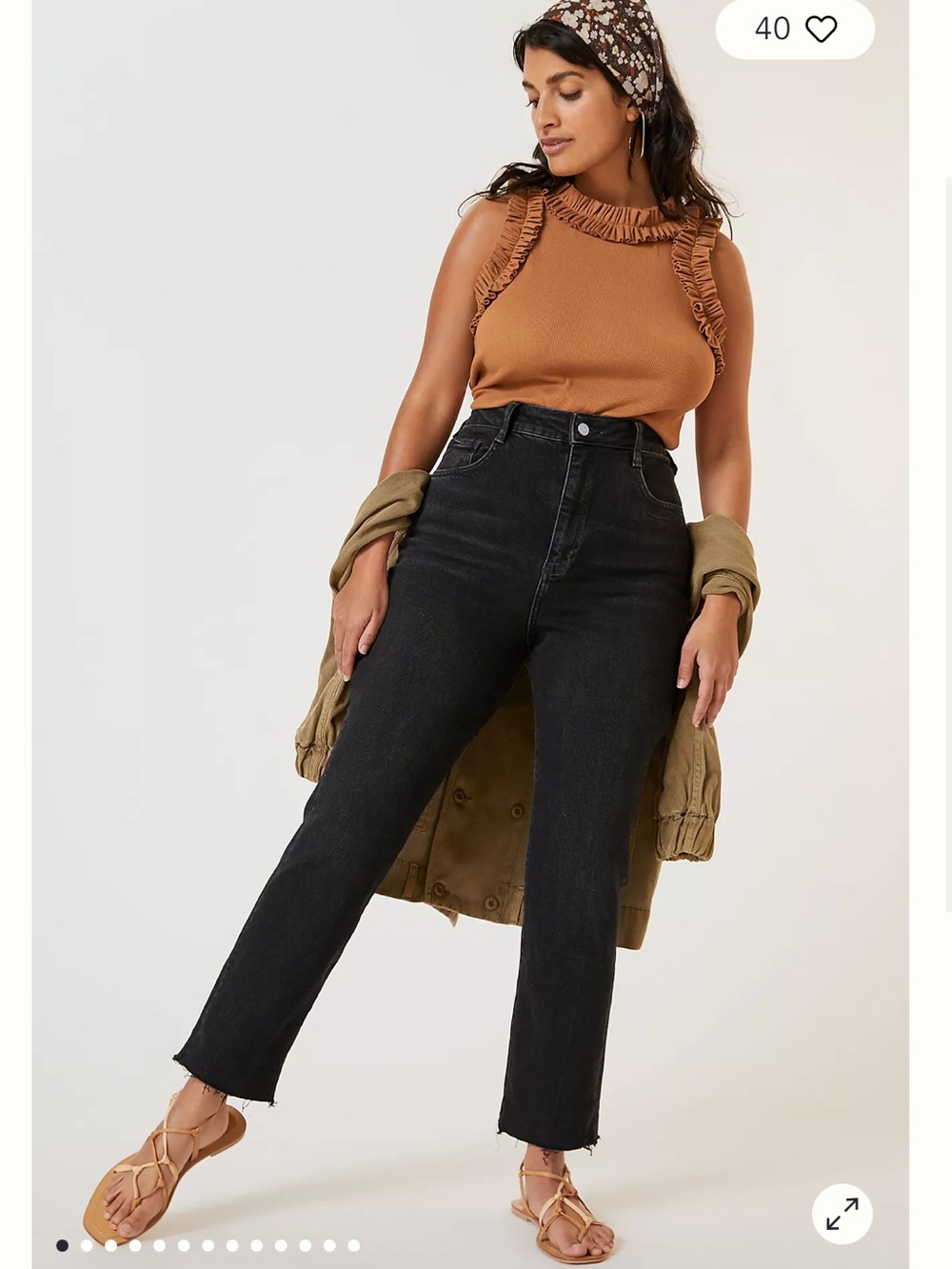 Pilcro Anthropologie The Cigarette Straight High Rise Stretch Jeans Black Sz 31